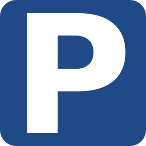 Privé parking bij de gastenkamers